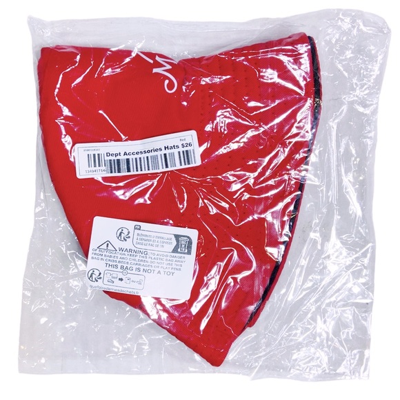 Reversible Masters Print Bucket Hat Sun Protective Cotton Fisherman Cap Red OS - Picture 7 of 15